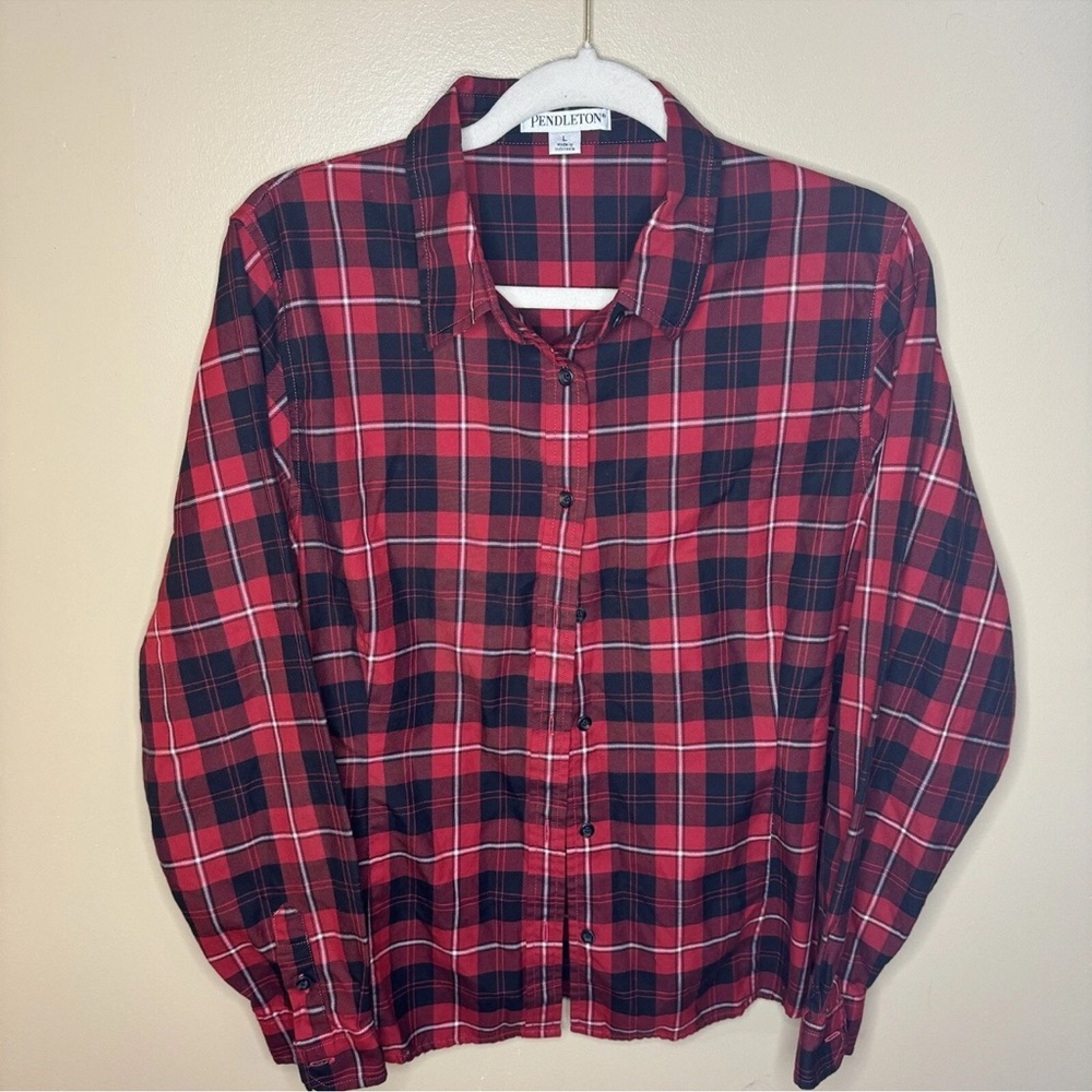 Pendleton Classic Red and Black Checkered Shirt